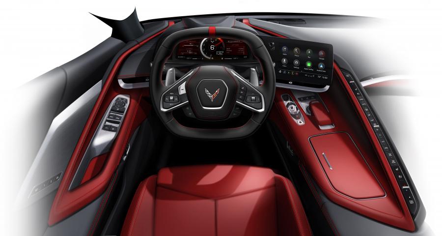 Эскиз Chevrolet Corvette Stingray Z51 (C8) 2019 года  (NA) (фото 61 из 77)